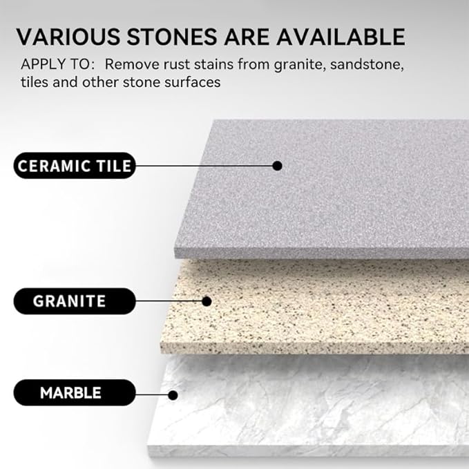 Rust Stain Remover 500ml Marble Cleaner Tile Rust Remover Granite Care Agent Nature Stone Care Agent - Professional and Powerful in Removing Rust From Granite, Tile and Marble