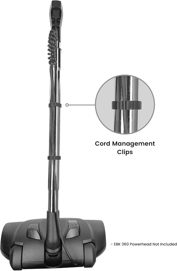 Wessel-Werk Telescopic Central Vacuum Wand with Cord Management Clips, Stainless Steel Construction, Compatible with Corded Powerheads and Standard Gas Pump-Style Hose Handles