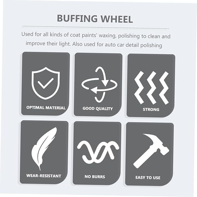 SOLUSTRE 80pcs Buffing Pad Kit for Vehicle Polishing Auto Buffing Pads for Electric Pneumatic Machines Efficient Cutting and Polishing Sponges for Detailing Cars and Protecting Coatings