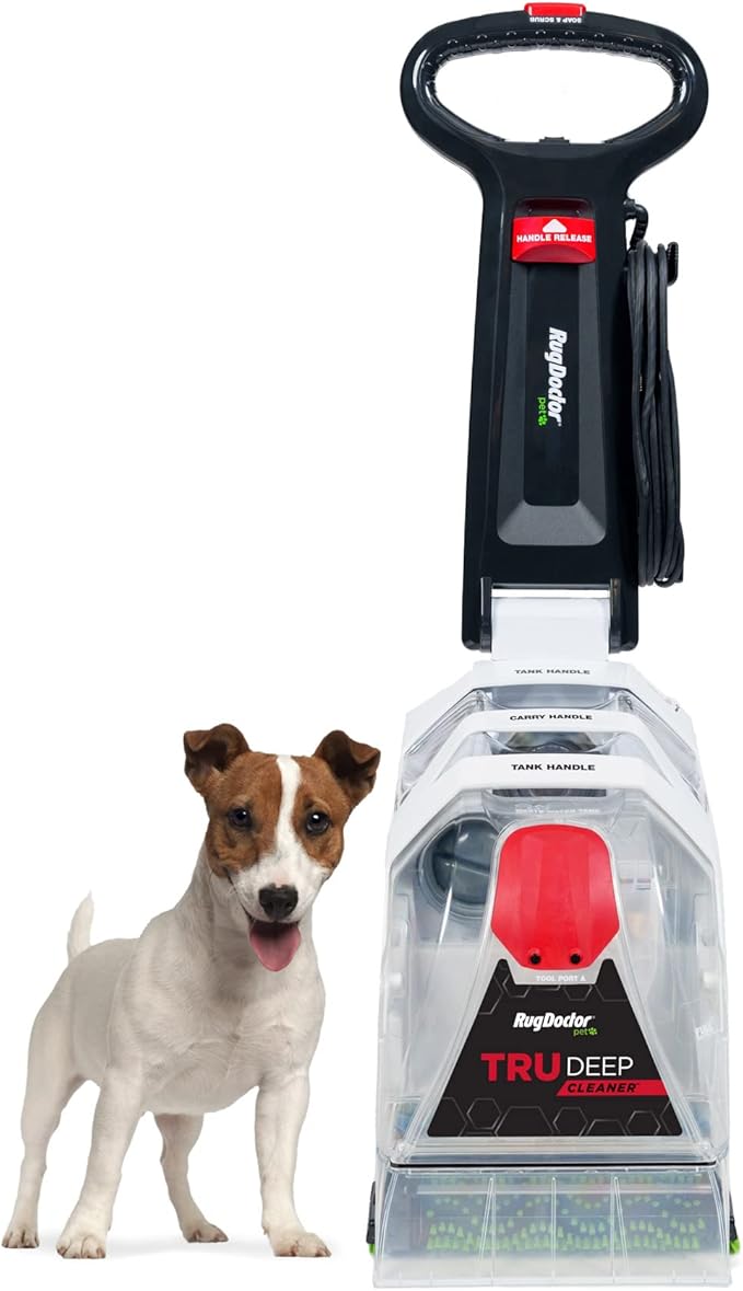Rug Doctor Pet TruDeep CleanerTM, Pet Upholstery Tool, Best-In-Class Suction Power, Dual Cross-Action Brush Technology for One-Pass Cleaning, Professional-Grade Carpet Cleaner
