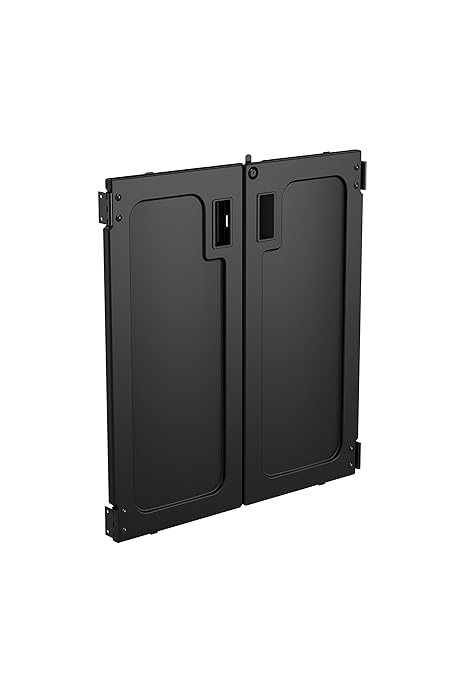 Suncast Commercial Locking Doors for Housekeeping Carts, Duable Accessory for Securing Tools and Supplies, Easy Installation, Black