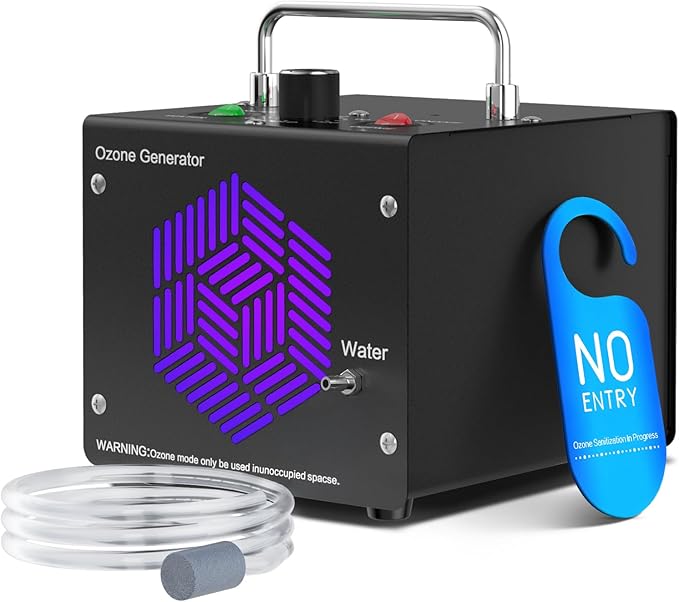 Medvoe Ozone Odor Eliminator Generator for Water & Air | Black, Up to 8000 sq. ft. Coverage, Pet Odors, Smoke Odors, Apartments, Vehicles, Boats, Kitchens, Bathrooms, Basements