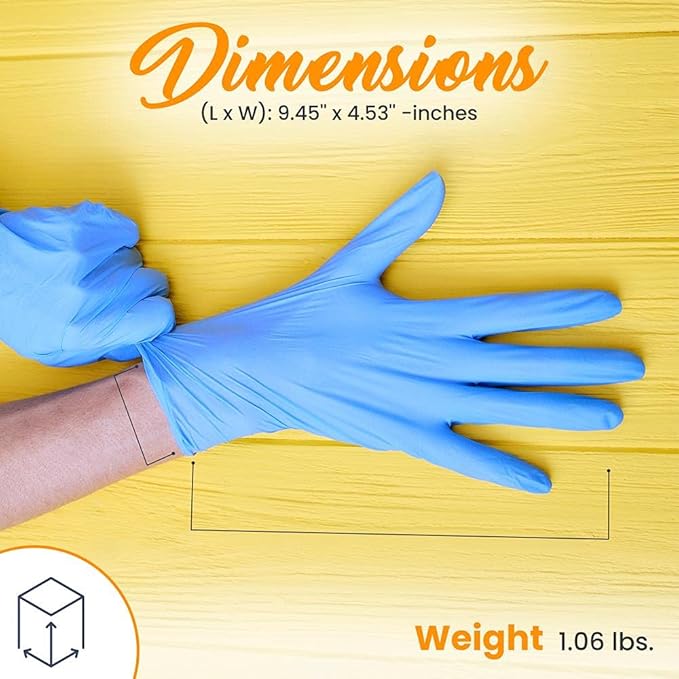 1000 Pcs Nitrile and Vinyl Blend Gloves - Soft Industrial Grade Gloves