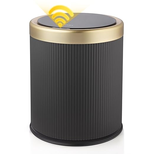 Automatic Touchless Bathroom Trash Can with Lid, 3 Gal and 2.8 Gal Automatic Garbage Bin for Bedroom，Kitchen，Office