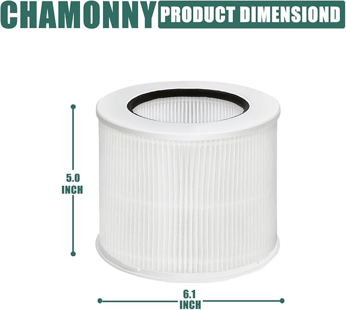 12020 Filter Replacement, Compatible with Clorox Tabletop Smart Air Purifier 11020 & 11021, 200 Sq. Ft. Capacity, 2Pack (12020 Filter)
