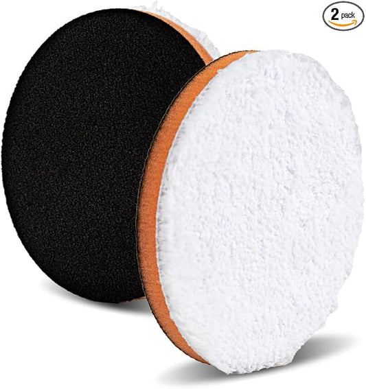 5.25" One Step Light Cutting Microfiber Pad (2-Pack) - Great for Removing Moderate Defects, Swirls and Light Oxidation. Fits 5" Backing Plate.
