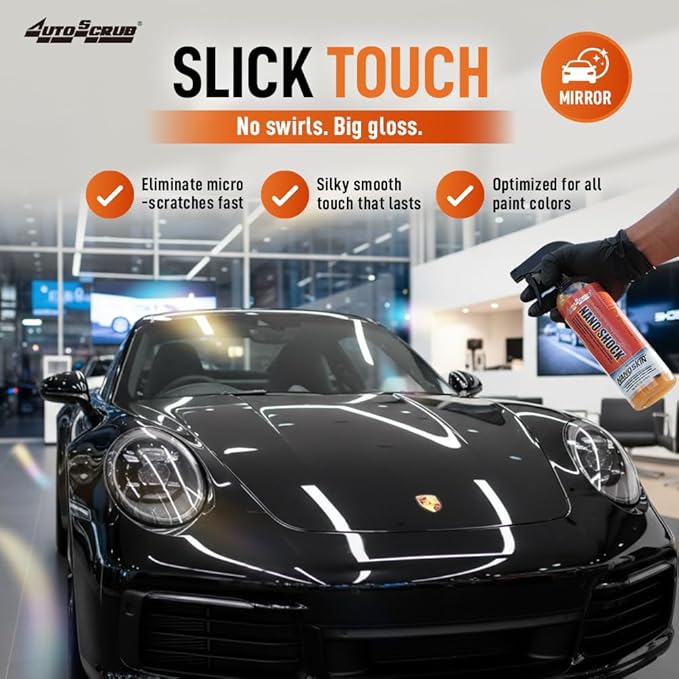 Nanoskin NANO SHOCK One-Step Ceramic Shield & Gloss 1 Gallon – SiO2 Spray Sealant, Clay Lubricant & Hydrophobic Coating | Easy Spray-On Wipe-Off Gloss for Cars, Trucks & RVs
