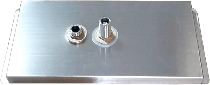 YBB Pitcher Rinser Cup Washer Glass Cleaning Rinser with Side Sprays, Drain and Drip Tray for Bar Coffee Shop (13.8" x 6.3" x 1")