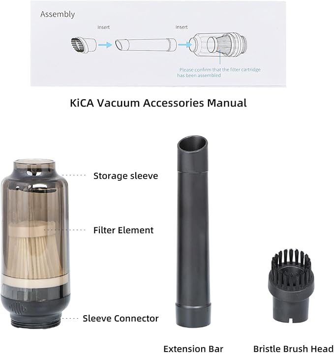 KiCA JetFan 2S Electric Air Duster with Vacuuming Accessory (Blue)