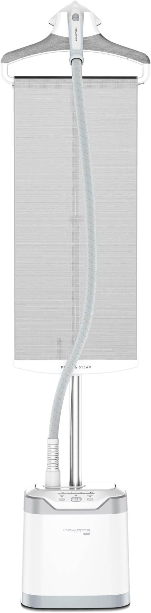 Rowenta Professional Full Size Steamer for Clothes with Screen 65 Inches 1.3 Liter Capacity 1700 Watts Ironing, Fabric Steamer, Garment Steamer, Adjustable IS8440