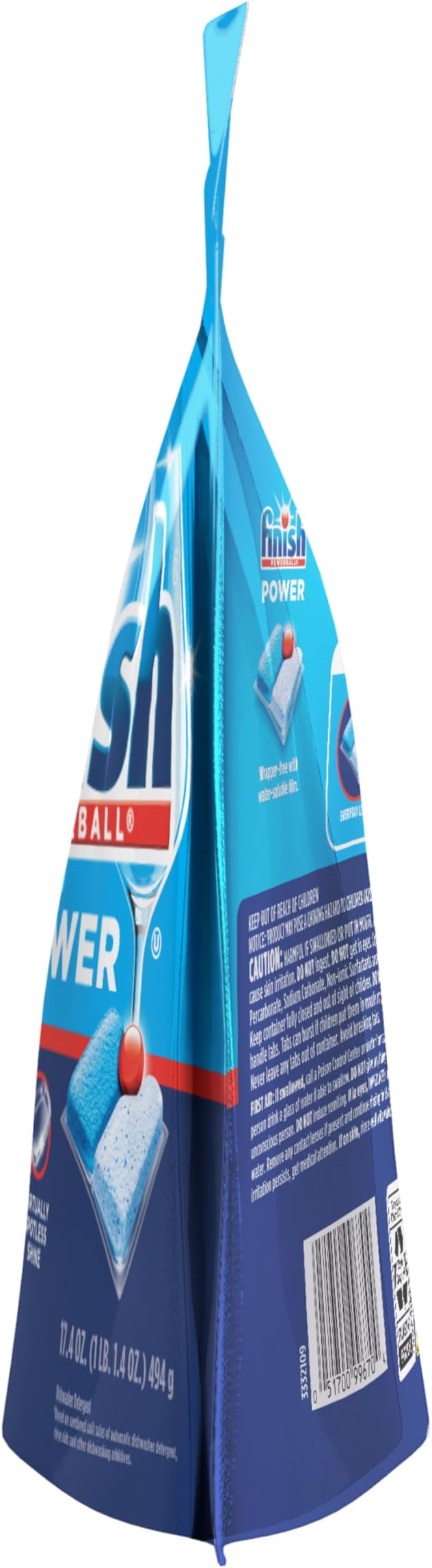 Finish Power Dishwasher Pods, No Pre-Rinse Dishwasher Detergent Soap For Deep Clean & Shine with Degreasing Power, Fresh Scent, 43 Count
