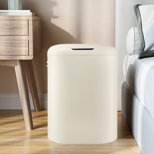 Garvee 13 Gallon Automatic Sensor Trash Can with Motion Activated Lid - Touchless Kitchen & Bathroom Garbage Bin, Battery Powered Smart Can for Office/Bedroom (50L Capacity)