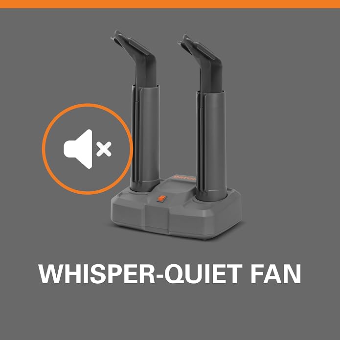 DryGuy Footwear Dryer – No-Heat, Fan-Driven Shoe Dryer for Hiking, Cleats, and Dress Shoes | Gentle Airflow | Compact, Quiet Design with 2 Universal Drying Ports and 6-Foot Power Cord