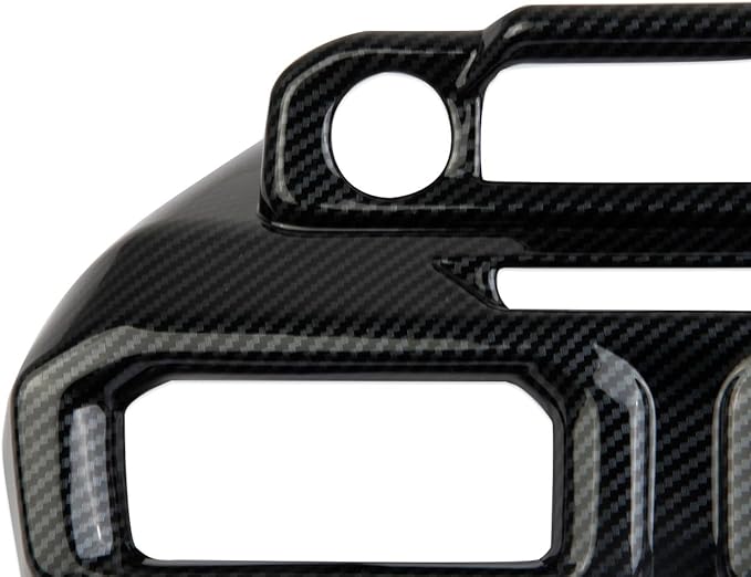 Center Console Air Vent Cover Trim Kit Accessories for 2024-2026 Ford Mustang (carbon fiber style)