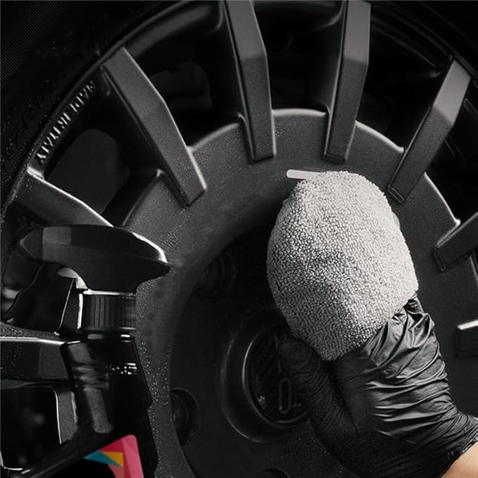 2/4/6Pcs Soft Microfiber Car Wax Applicator Mitts Polishing Sponge Wax Foam Car Wax Applicator Pad Car Detailing Cleaning Tools(6Pcs Grey)