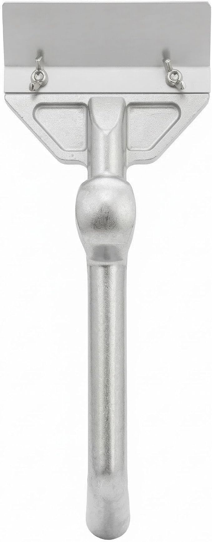 Restaurantware Met Lux 16 x 6 x 4 Inch Griddle Scraper 1 Commercial Flat Top Griddle Scraper - With Splash Gaurd Knob Aluminum Heavy-Duty Griddle Scrapper For Restaurant Or Home Use