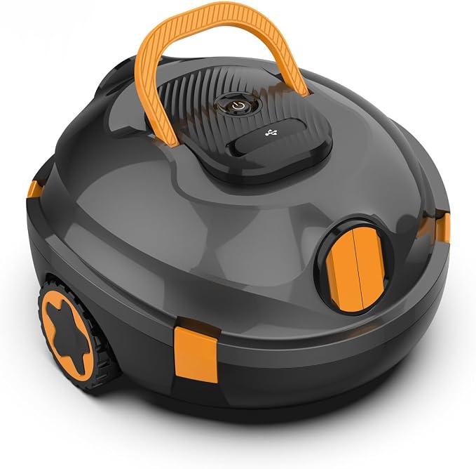 Y20 Robotic Pool Cleaner, Cordless Pool Vacuum for Above Ground & Inground Flat Pools with Dual Motors, 120 Min Runtime, Auto-Parking, Powerful Pool Vacuum Robot for Up to 1100 Sq.Ft