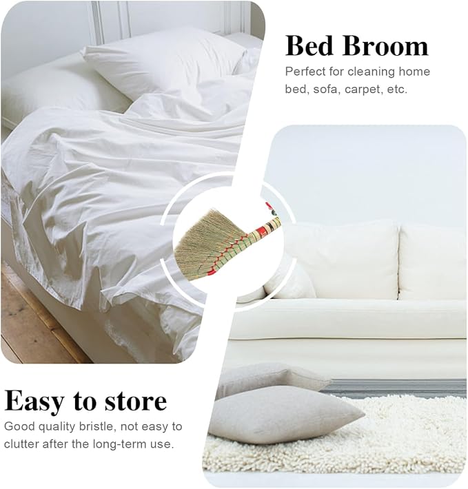 Straw Broom Housewarming Wedding Decorations Small Whisk Broom Natural Dust Brush No Static Compact Hanging Decoration New Home Essentials