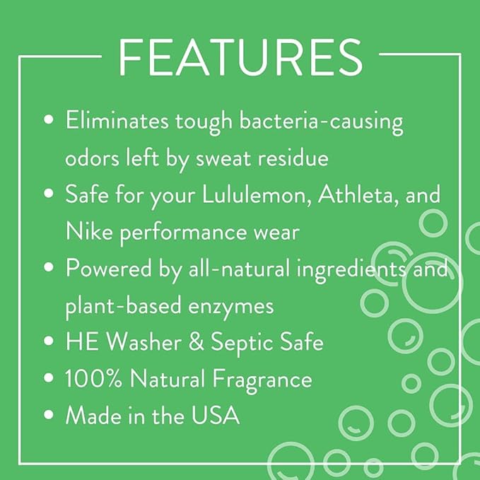 Molly's Suds Activewear Laundry Detergent (120 Loads) & XL Wool Dryer Balls (White) Bundle