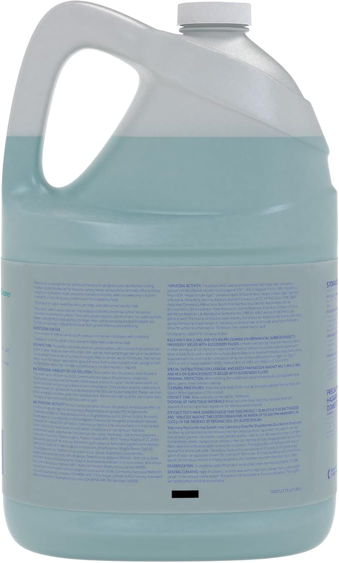 Diversey 5283038 Morning Mist Neutral Disinfectant Cleaner, Neutral pH Multi Surface Cleaner, Liquid Concentrate, Fresh Scent, 1-Gallon