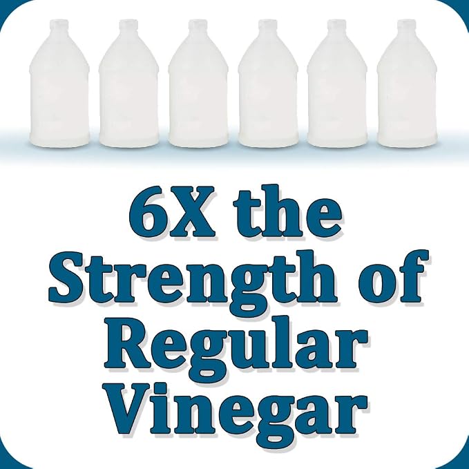 30% Vinegar Industrial Strength Cleaning Agent Concentrate - 6X Stronger Than Regular Vinegar (320 Oz 2.5 Gallon)