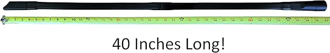 TDVS Long Dryer Lint Vacuum Attachment | Universal Crevice Tool 40 inches | Clean Under Refrigerator | Fits Hoses up to 1 3/4 inches 3 Adapters Included