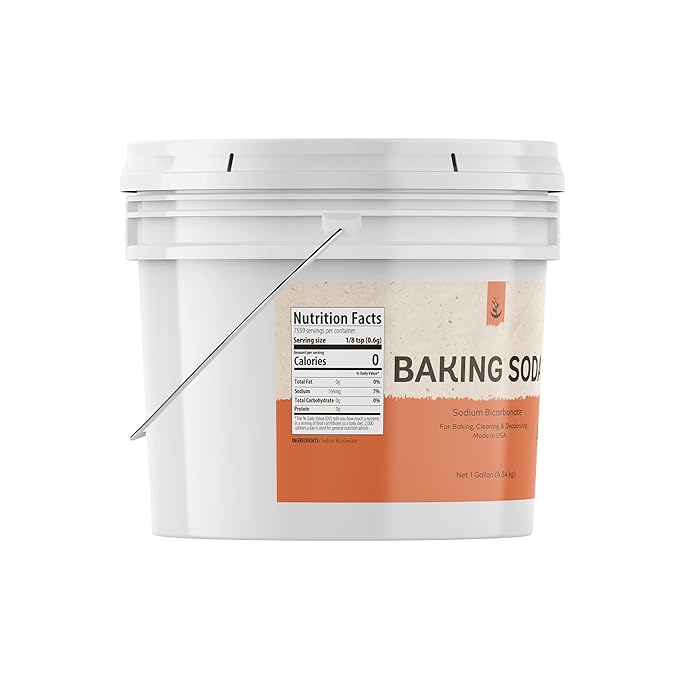 PURE ORIGINAL INGREDIENTS Epsom Salt & Baking Soda Bundle (1 Gallon Buckets), Cleaning, DIY Products, Fine Powders