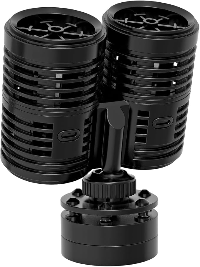 hygger 1585GPH Aquarium Wave Maker, Submersible Circulation Pump with Magnetic Mount for 40-80 Gallon Fish Tanks, Dual Powerhead for Freshwater & Saltwater