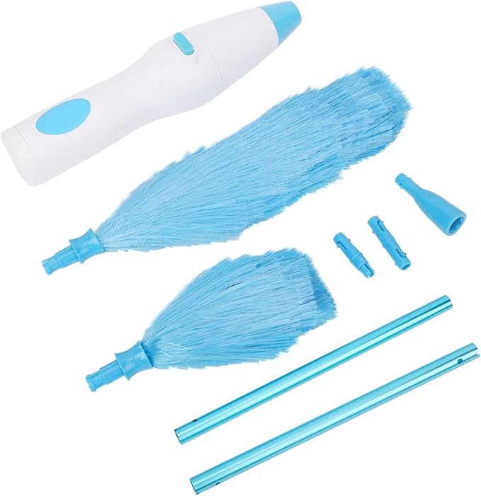 Acouto 180 Bendable Electric Duster Window Blinds Furniture Cleaning Tool Electric Duster for Home Cleaning Dusters Spin Battery Operated Electrical that Runs by Batteries