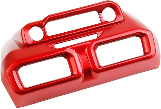 Center Console Air Vent Cover Trim Kit Accessories for 2024-2025 Ford Mustang (deep red)