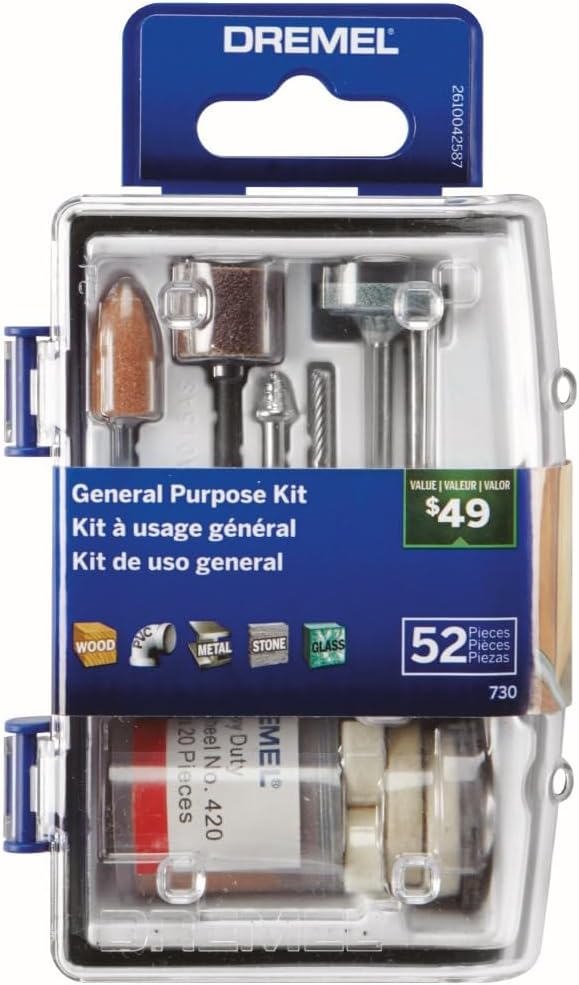 Dremel 730-01 52-Piece General Purpose Accessory Micro Kit