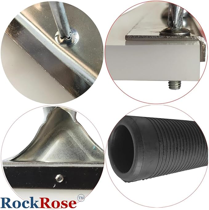 RockRose 8'' Big Mouth Squeegee Handle Professional Tinting Tool Heavy Duty Sturdy Stainless Steel Handle for Security Film Installation & Home Window Automotive Film Extra Leverage Pack 2 Units