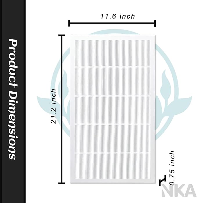 NKA 4-Pack For FAP03 True HEPA Replacement Filters Compatible with Filtrete Ultra Clean Air Purifier FAP03, Equivalent to Part FAP03 FAPF034, Size 21.18" x 11.62" x 0.75"