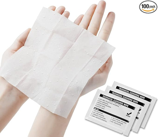 99.9% Technical Prep Pads 5.7"×5.9" Multi-Purpose Large Non Woven Handy Wipes Cleaning for Surfaces/Electronics/Industrial/Thermal Paste Remover, etc, 40/Box