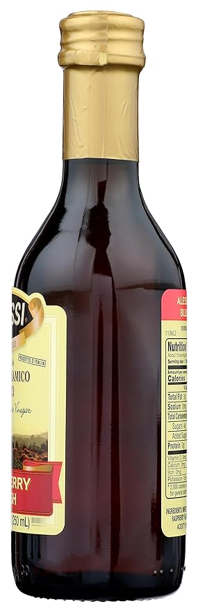 Alessi Foods White Balsamic Raspberry Blush Vinegar, 8.5 oz, Red