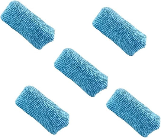 Compatible for 9cm Blue Basic Microfiber Clothes Waxing Applicator Ceramic Coating Sponge(5 PCS Blue)