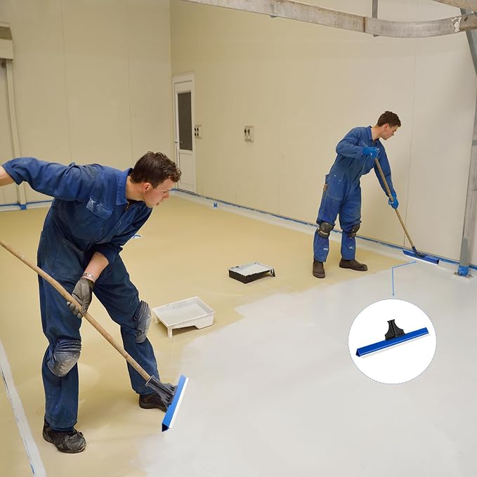 1 Pack 16 Inches Epoxy Floor Squeegees Notched Squeegee for Self Leveling Cement Urethane Epoxy Floor Tools