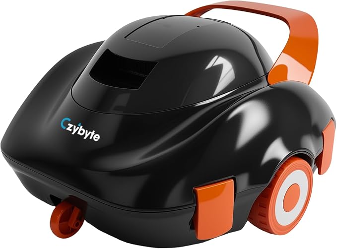 Robotic Pool Cleaner, Cordless Pool Vacuum with 18.5 GPM Powerful Suction,120-Min Runtime, Self-Parking, Pool Vacuum for Above-Ground & Flat Pools to 860 sq.ft,Orange