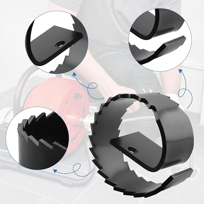 3HDB Heavy Duty Root Saw Drain Cleaner Cutter for General Wire 5/8 to 3/4 Inch Drain Cables that have connectors