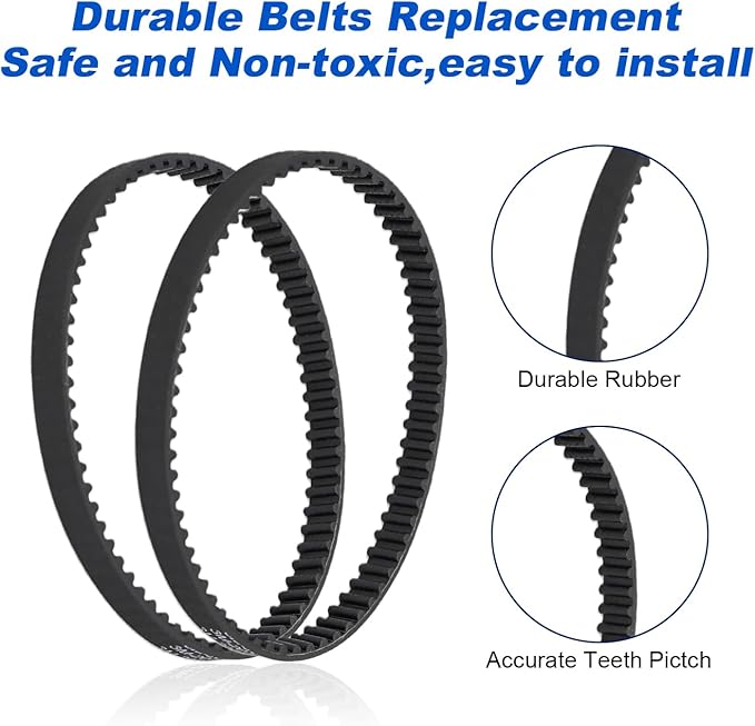 Roller Brush Belt Replacement Compatible with Shark Navigator Lift-Away Upright Vacuum CU512 CU510 CU520 CU500 Vacuum Brush Replacement Part, 1 Roller Brush + 2 Belts + 2 Wheels