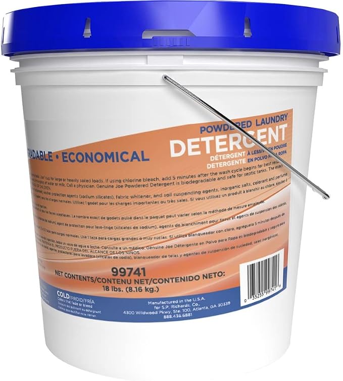 Genuine Joe Economical Powdered Laundry Detergent, 288 oz (18 lb), 1 Each