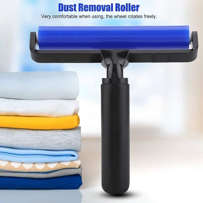 Silicone Manual Roller Anti Static Cleaner Tool, Under The Action of Static Electricity, Small Impurities Will be Adsorbed on the Drum
