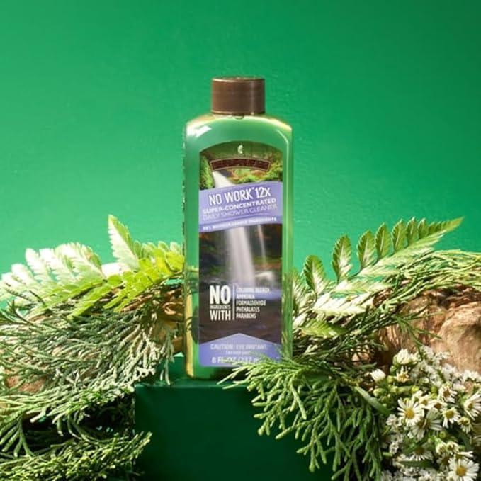 Melaleuca No Work Daily Shower Cleaner – 8 fl. oz. with Free Microfiber Cloth