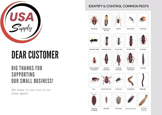 Fly Trap Sticks - Full Case of 12 – Effective & Easy-to-Use Fly Control Solution | Premium USA Supply Gloves for Safe Eradication | USA Supply Pest ID Card