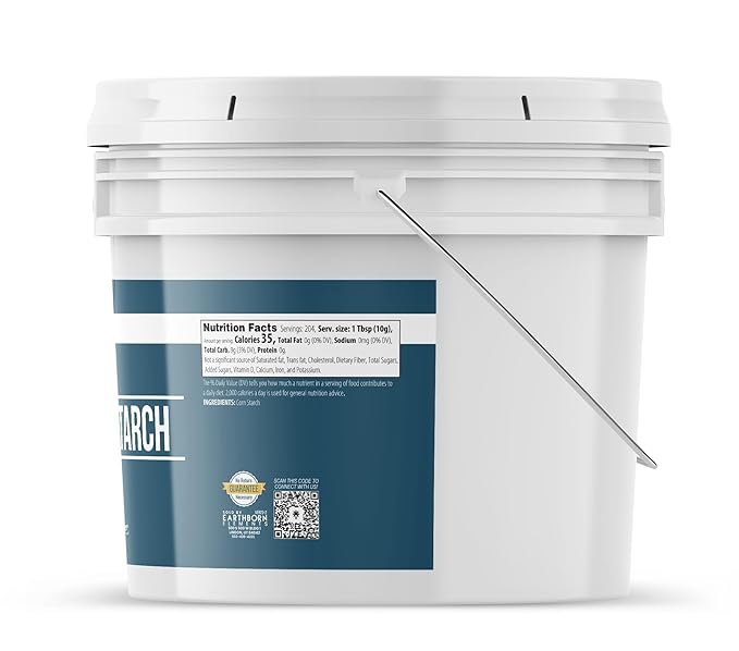 Earthborn Elements Baking Soda, Corn Starch, and Whole Milk Powder Bundle, 1 Gallon Each, Bulk Sizes, Cleaning & Cooking