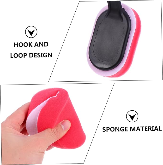 Healifty 10pcs Car Cleaning Brush Set Auto Waxing Sponge Brush for Tire Shine Replacement Heads for Easy Use