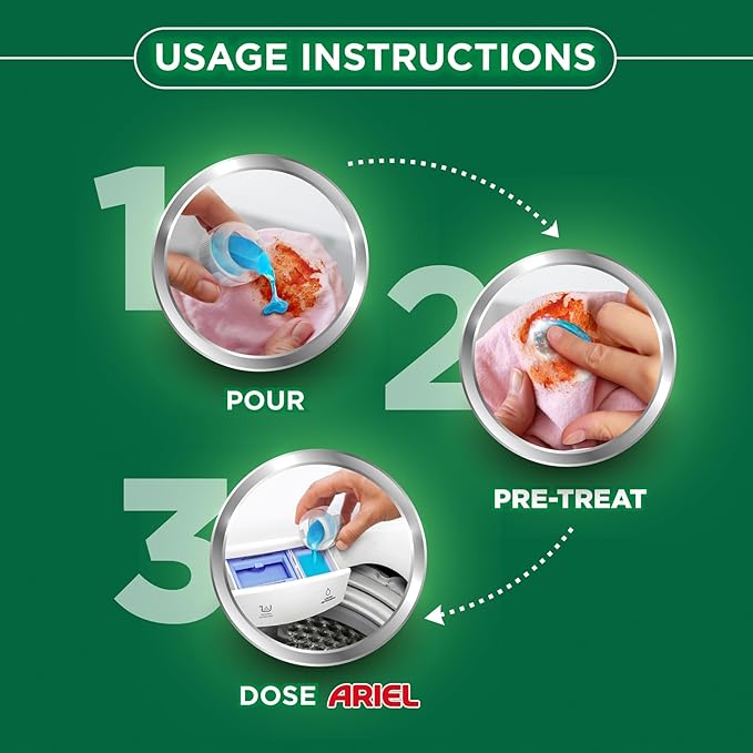 Ariel Power Gel Liquid Detergent for Top Load & Semi Auto – 2kg | Removes 100 Dried Stains in 1 Wash | Faster Dissolving | Long-Lasting Fragrance | Color Protection | At the price of Powders
