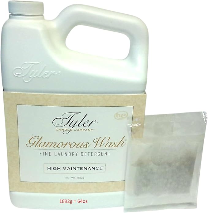 Tyler Laundry Detergent - High Maintenance 64 Fluid Ounce/with Dryer Sachet Single Pouch Oh