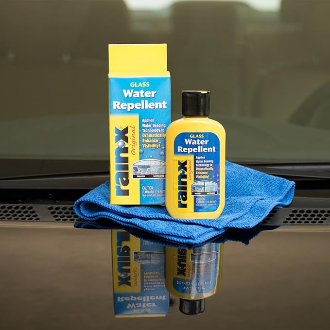 Rain-X White RX11806D Washer Fluid Additive-16.9 fl. oz, 500. ml & 800002243 Yellow Windshield Treatment, 7. Fluid_Ounces
