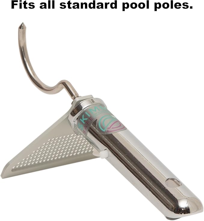 Skimmer Basket Handle and Removal Tool Universal Pool Skimmer Basket Handle for Debris Removal, Keep Hands Safe and Clean Never Bend Over Again